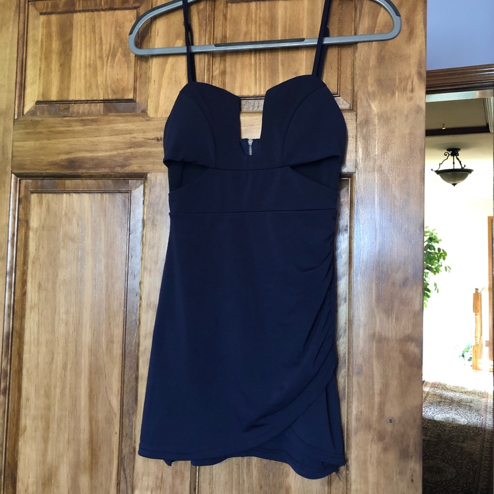 Blue short dress